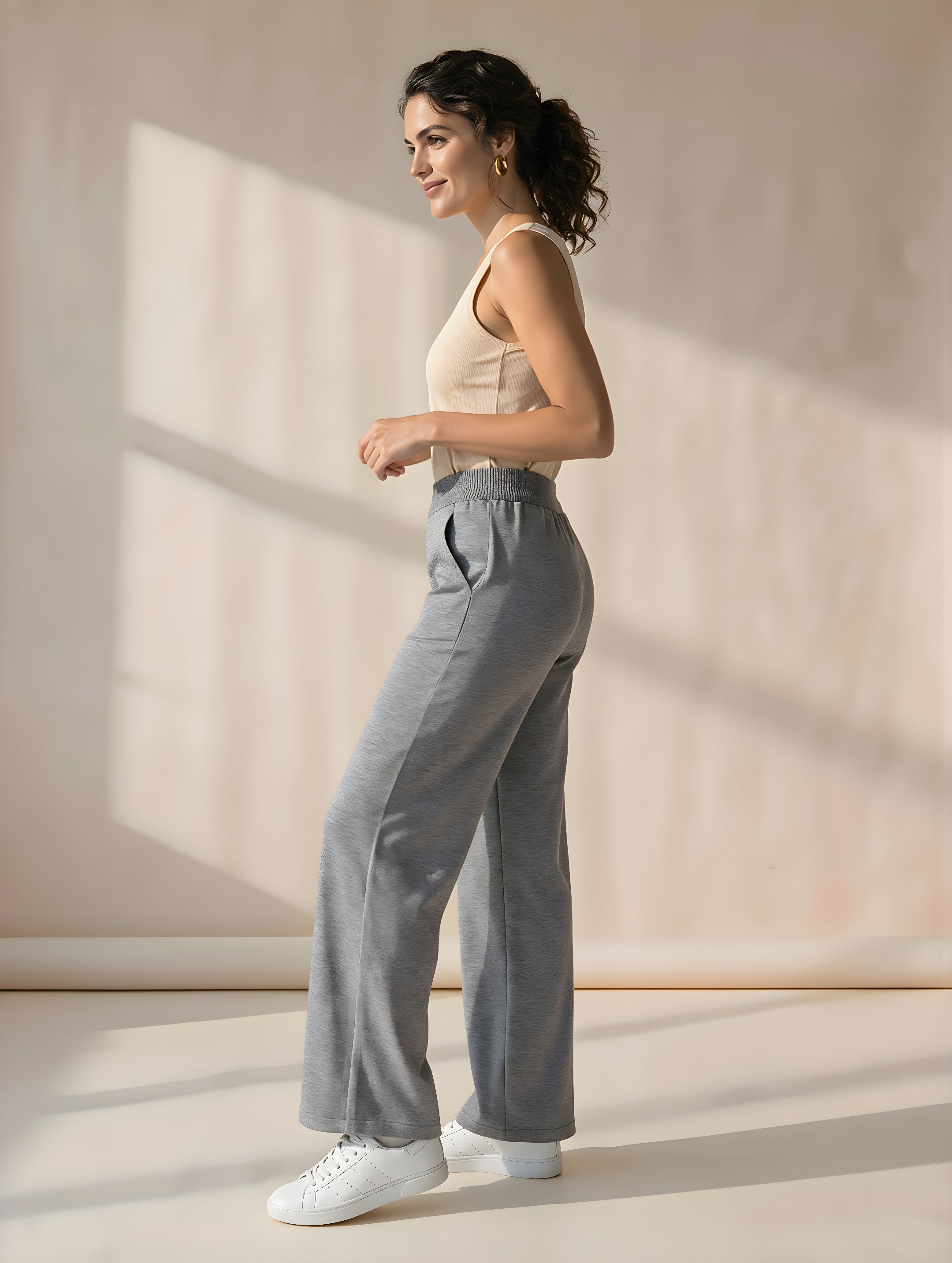 #color_Grigio Pantalone Incastri vista laterale